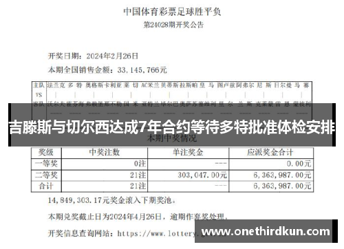 吉滕斯与切尔西达成7年合约等待多特批准体检安排
